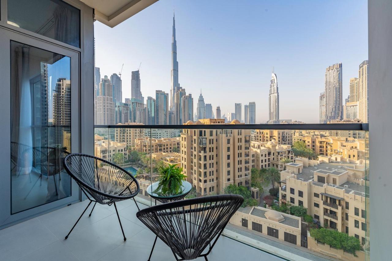 Nouveau Art Deco 3Br With Burj & Canal Views Dubai Exterior foto